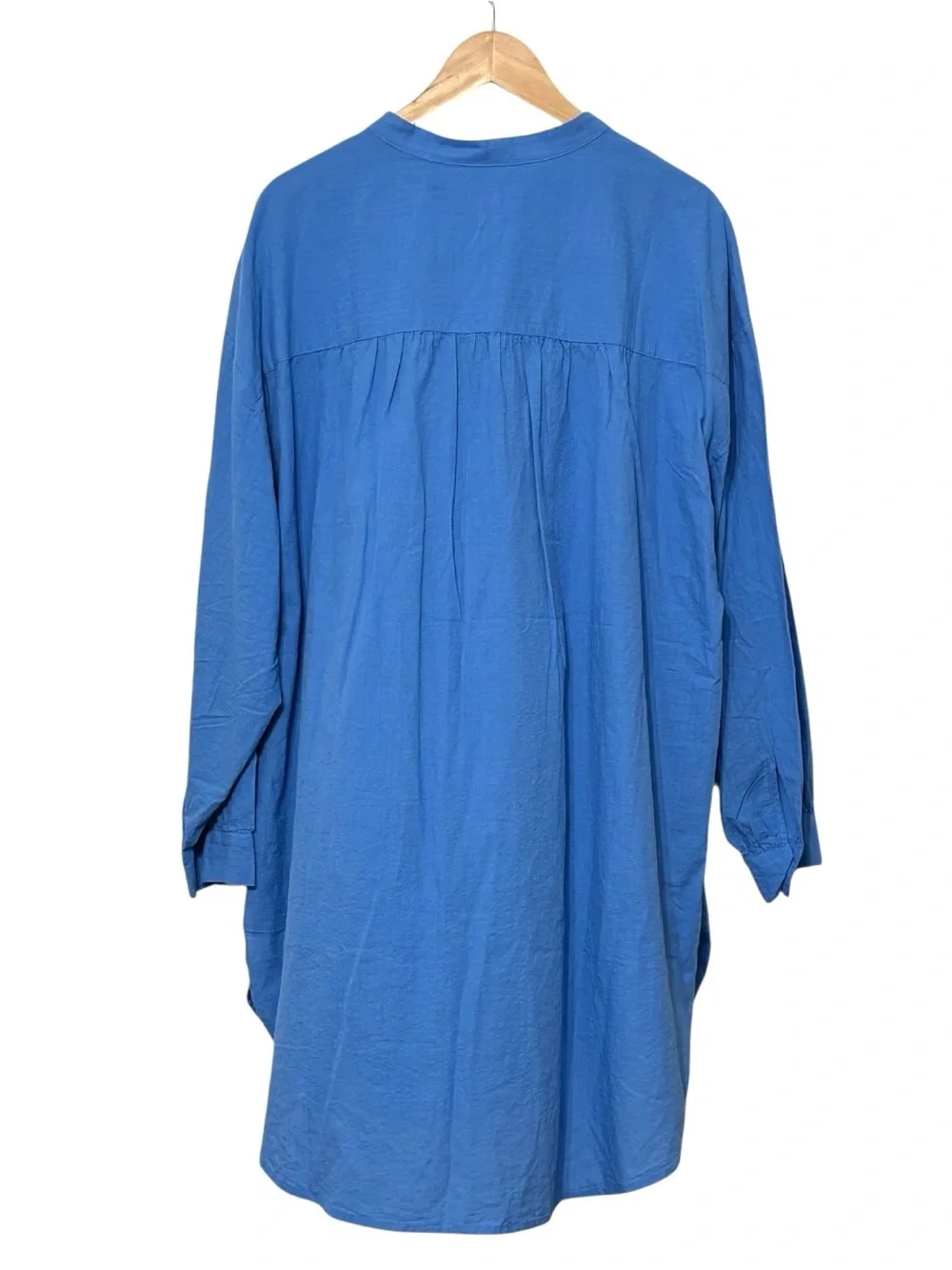 NWT Everlane Gauze Oversized Button Up Shirt Blue Opal Womens Size Large / XL - Picture 6 of 15